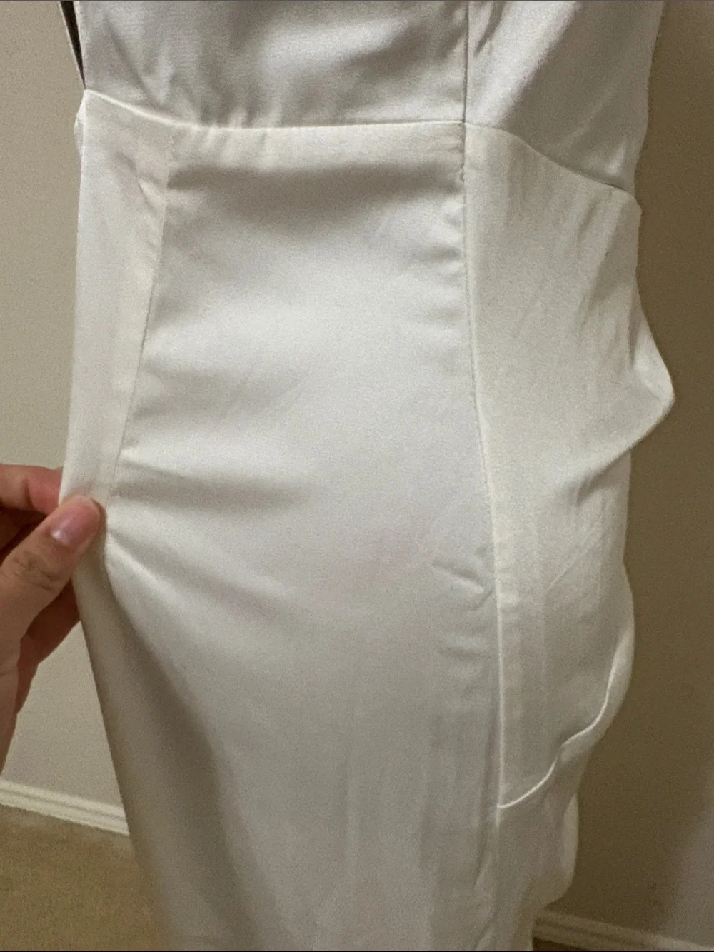 Abercrombie & Fitch White Sleeveless Knot-Detail Maxi Dress